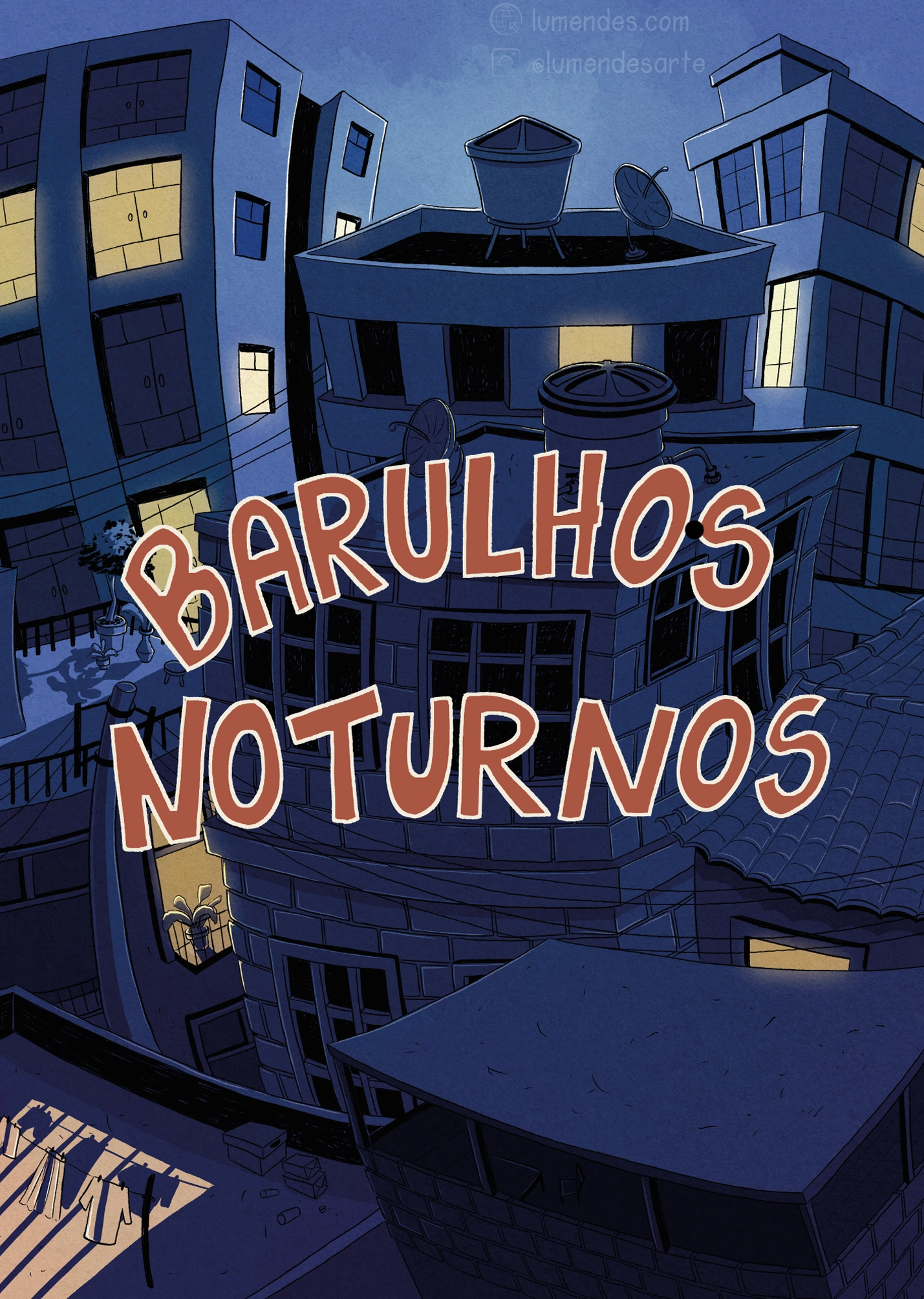 barulhos noturnos - HQ. História em quadrinhos